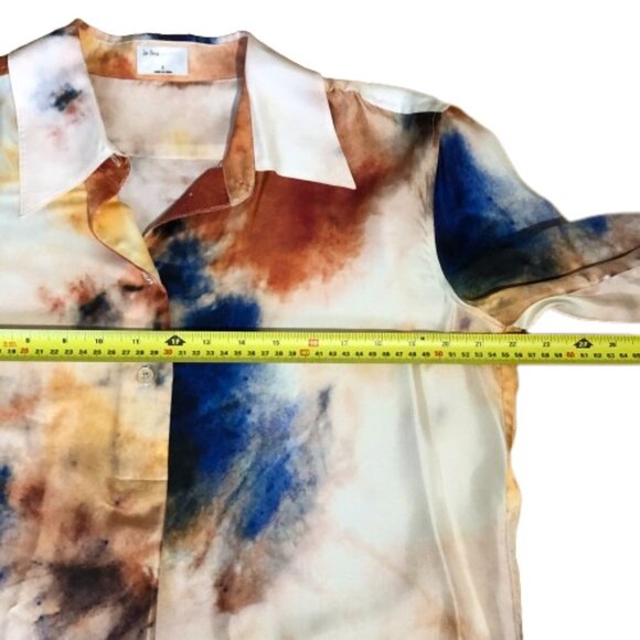 Aritzia Wilfred Le Fou Celestine 100% silk blouse tunic - Picture 11 of 16